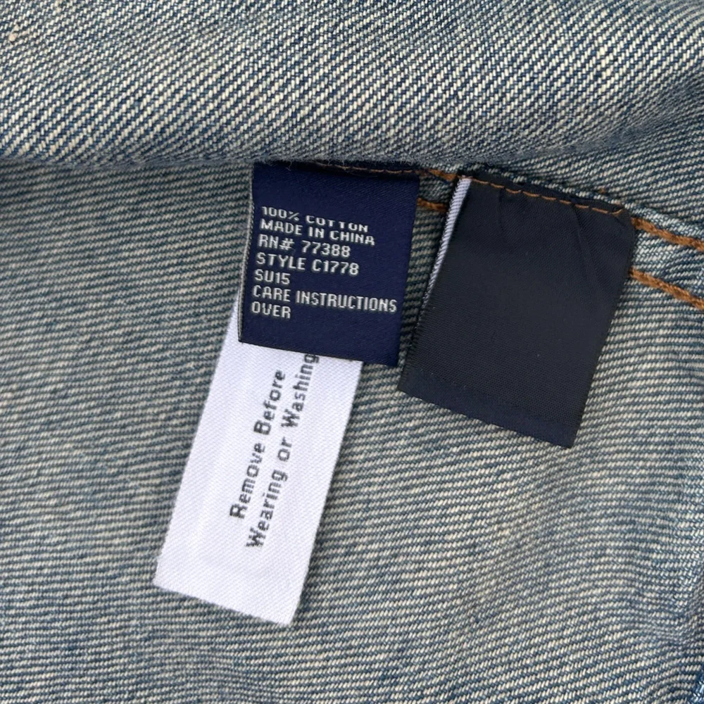 Madewell The Jean Jacket in Pinter Wash Distressed Women Size Small 100% Cotton - Picture 12 of 15